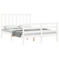 vidaXL Massivholzbett ohne Matratze Weiß 120x200 cm Kiefernholz vidaXL Massivholzbett ohne Matratze Weiß 120x200 cm Kiefernholz