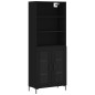 vidaXL Highboard Schwarz 69,5x34x180 cm Holzwerkstoff vidaXL Highboard Schwarz 69,5x34x180 cm Holzwerkstoff