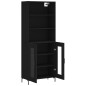 vidaXL Highboard Schwarz 69,5x34x180 cm Holzwerkstoff vidaXL Highboard Schwarz 69,5x34x180 cm Holzwerkstoff