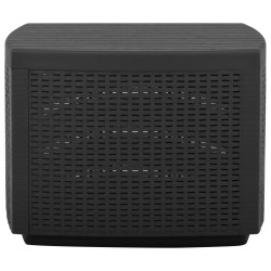 vidaXL Gartentisch Grau 53x53x40 cm Kunststoff