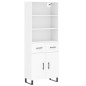 vidaXL Highboard Weiß 69,5x34x180 cm Holzwerkstoff vidaXL Highboard Weiß 69,5x34x180 cm Holzwerkstoff