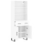 vidaXL Highboard Weiß 69,5x34x180 cm Holzwerkstoff vidaXL Highboard Weiß 69,5x34x180 cm Holzwerkstoff
