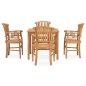 vidaXL 5-tlg. Garten-Essgruppe Massivholz Teak vidaXL 5-tlg. Garten-Essgruppe Massivholz Teak
