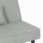 vidaXL Schlafsofa Hellgrau Samt vidaXL Schlafsofa Hellgrau Samt