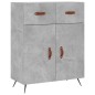 vidaXL Highboard Betongrau 69,5x34x180 cm Holzwerkstoff vidaXL Highboard Betongrau 69,5x34x180 cm Holzwerkstoff
