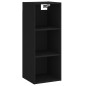 vidaXL Highboard Schwarz 34,5x34x180 cm Holzwerkstoff vidaXL Highboard Schwarz 34,5x34x180 cm Holzwerkstoff