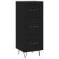 vidaXL Highboard Schwarz 34,5x34x180 cm Holzwerkstoff vidaXL Highboard Schwarz 34,5x34x180 cm Holzwerkstoff