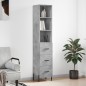 vidaXL Highboard Betongrau 34,5x34x180 cm Holzwerkstoff vidaXL Highboard Betongrau 34,5x34x180 cm Holzwerkstoff