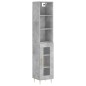 vidaXL Highboard Betongrau 34,5x34x180 cm Holzwerkstoff vidaXL Highboard Betongrau 34,5x34x180 cm Holzwerkstoff