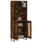 vidaXL Highboard Räuchereiche 69,5x34x180 cm Holzwerkstoff vidaXL Highboard Räuchereiche 69,5x34x180 cm Holzwerkstoff