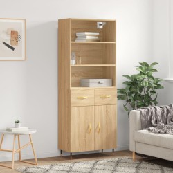 vidaXL Highboard Sonoma-Eiche 69,5x34x180 cm Holzwerkstoff