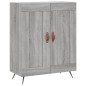 vidaXL Highboard Grau Sonoma 69,5x34x180 cm Holzwerkstoff vidaXL Highboard Grau Sonoma 69,5x34x180 cm Holzwerkstoff
