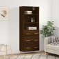 vidaXL Highboard Braun Eichen-Optik 69,5x34x180 cm Holzwerkstoff vidaXL Highboard Braun Eichen-Optik 69,5x34x180 cm Holzwerkstoff