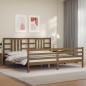 vidaXL Massivholzbett mit Kopfteil Honigbraun 200x200 cm vidaXL Massivholzbett mit Kopfteil Honigbraun 200x200 cm