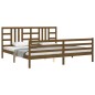 vidaXL Massivholzbett mit Kopfteil Honigbraun 200x200 cm vidaXL Massivholzbett mit Kopfteil Honigbraun 200x200 cm