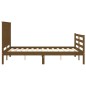 vidaXL Massivholzbett mit Kopfteil Honigbraun 120x200 cm vidaXL Massivholzbett mit Kopfteil Honigbraun 120x200 cm