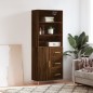 vidaXL Highboard Braun Eichen-Optik 69,5x34x180 cm Holzwerkstoff vidaXL Highboard Braun Eichen-Optik 69,5x34x180 cm Holzwerkstoff