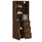 vidaXL Highboard Braun Eichen-Optik 69,5x34x180 cm Holzwerkstoff vidaXL Highboard Braun Eichen-Optik 69,5x34x180 cm Holzwerkstoff