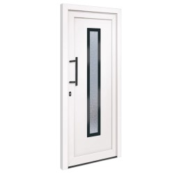 vidaXL Haustür Weiß 108x200 cm PVC