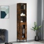 vidaXL Highboard Räuchereiche 34,5x34x180 cm Holzwerkstoff vidaXL Highboard Räuchereiche 34,5x34x180 cm Holzwerkstoff