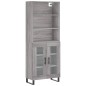 vidaXL Highboard Grau Sonoma 69,5x34x180 cm Holzwerkstoff vidaXL Highboard Grau Sonoma 69,5x34x180 cm Holzwerkstoff