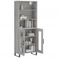 vidaXL Highboard Grau Sonoma 69,5x34x180 cm Holzwerkstoff vidaXL Highboard Grau Sonoma 69,5x34x180 cm Holzwerkstoff