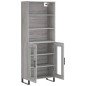 vidaXL Highboard Grau Sonoma 69,5x34x180 cm Holzwerkstoff vidaXL Highboard Grau Sonoma 69,5x34x180 cm Holzwerkstoff