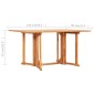 vidaXL 7-tlg. Garten-Essgruppe Klappbar Massivholz Teak vidaXL 7-tlg. Garten-Essgruppe Klappbar Massivholz Teak