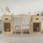 vidaXL Schreibtisch mit Stauraum Sonoma-Eiche Holzwerkstoff vidaXL Schreibtisch mit Stauraum Sonoma-Eiche Holzwerkstoff