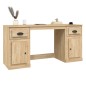 vidaXL Schreibtisch mit Stauraum Sonoma-Eiche Holzwerkstoff vidaXL Schreibtisch mit Stauraum Sonoma-Eiche Holzwerkstoff