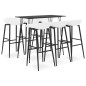 vidaXL 7-tlg. Bar-Set Schwarz und Weiß vidaXL 7-tlg. Bar-Set Schwarz und Weiß