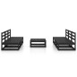 vidaXL 7-tlg. Garten-Lounge-Set Schwarz Massivholz Kiefer vidaXL 7-tlg. Garten-Lounge-Set Schwarz Massivholz Kiefer