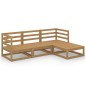 vidaXL 4-tlg. Garten-Lounge-Set Honigbraun Massivholz Kiefer vidaXL 4-tlg. Garten-Lounge-Set Honigbraun Massivholz Kiefer