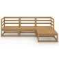 vidaXL 4-tlg. Garten-Lounge-Set Honigbraun Massivholz Kiefer vidaXL 4-tlg. Garten-Lounge-Set Honigbraun Massivholz Kiefer