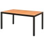 vidaXL 5-tlg. Garten-Essgruppe PVC Rattan Schwarz und Braun vidaXL 5-tlg. Garten-Essgruppe PVC Rattan Schwarz und Braun