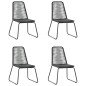 vidaXL 5-tlg. Garten-Essgruppe PVC Rattan Schwarz und Braun vidaXL 5-tlg. Garten-Essgruppe PVC Rattan Schwarz und Braun