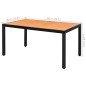 vidaXL 5-tlg. Garten-Essgruppe PVC Rattan Schwarz und Braun vidaXL 5-tlg. Garten-Essgruppe PVC Rattan Schwarz und Braun