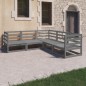 vidaXL 5-tlg. Garten-Lounge-Set Grau Kiefer Massivholz vidaXL 5-tlg. Garten-Lounge-Set Grau Kiefer Massivholz