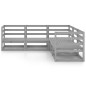 vidaXL 5-tlg. Garten-Lounge-Set Grau Kiefer Massivholz vidaXL 5-tlg. Garten-Lounge-Set Grau Kiefer Massivholz