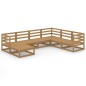 vidaXL 7-tlg. Garten-Lounge-Set Honigbraun Massivholz Kiefer vidaXL 7-tlg. Garten-Lounge-Set Honigbraun Massivholz Kiefer