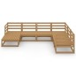 vidaXL 7-tlg. Garten-Lounge-Set Honigbraun Massivholz Kiefer vidaXL 7-tlg. Garten-Lounge-Set Honigbraun Massivholz Kiefer
