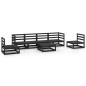 vidaXL 7-tlg. Garten-Lounge-Set Schwarz Massivholz Kiefer vidaXL 7-tlg. Garten-Lounge-Set Schwarz Massivholz Kiefer