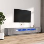 vidaXL 3-tlg. TV-Schrank-Set LED-Leuchten Grau Sonoma Holzwerkstoff vidaXL 3-tlg. TV-Schrank-Set LED-Leuchten Grau Sonoma Holzwerkstoff