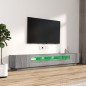 vidaXL 3-tlg. TV-Schrank-Set LED-Leuchten Grau Sonoma Holzwerkstoff vidaXL 3-tlg. TV-Schrank-Set LED-Leuchten Grau Sonoma Holzwerkstoff