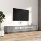 vidaXL 3-tlg. TV-Schrank-Set LED-Leuchten Grau Sonoma Holzwerkstoff vidaXL 3-tlg. TV-Schrank-Set LED-Leuchten Grau Sonoma Holzwerkstoff