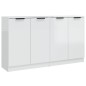 vidaXL Sideboards 2 Stk. Hochglanz-Weiß 60x30x70 cm Holzwerkstoff vidaXL Sideboards 2 Stk. Hochglanz-Weiß 60x30x70 cm Holzwerkstoff