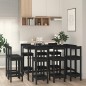 vidaXL 9-tlg. Bar-Set Schwarz Massivholz Kiefer vidaXL 9-tlg. Bar-Set Schwarz Massivholz Kiefer