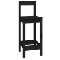 vidaXL 9-tlg. Bar-Set Schwarz Massivholz Kiefer vidaXL 9-tlg. Bar-Set Schwarz Massivholz Kiefer