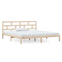 vidaXL Massivholzbett Kiefer 140x190 cm