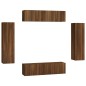 vidaXL 6-tlg. TV-Schrank-Set Braun Eichen-Optik Holzwerkstoff vidaXL 6-tlg. TV-Schrank-Set Braun Eichen-Optik Holzwerkstoff